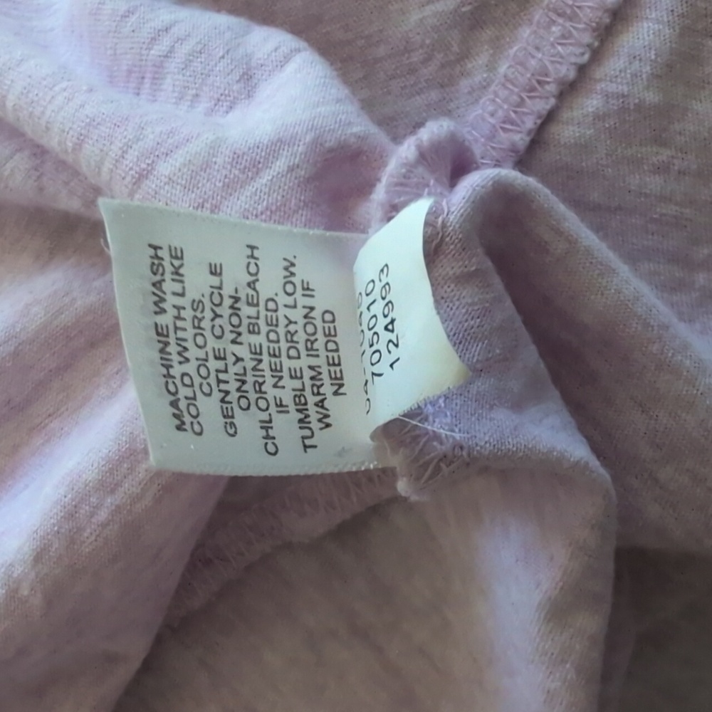 PureJill XL A-Line Tee, Lavender/White Heathered - Picture 6 of 7